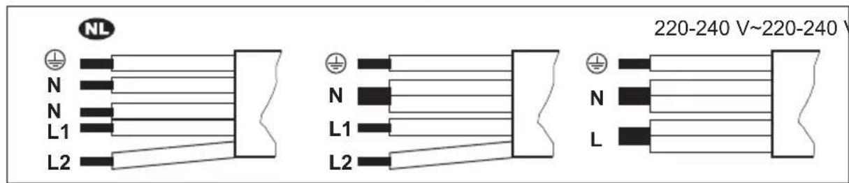 NL N N L1 L2 220-240 V~220-240 V N L N L