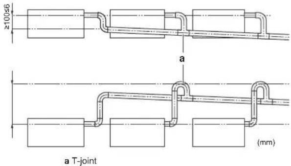 ≥100±6 a a T-joint (mm)