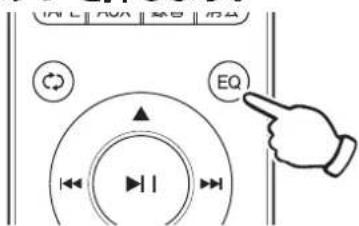Qriom QRB-35 - 選択した音質を確認するには、リモコンの【EQ】ボタンを押します。 - 1