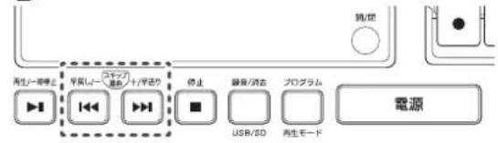 Qriom QRB-35 - 音楽ファイルを消去するには、本体またはリモコンの【|◀◀ / ▶▶▶】ボタンを押し「ふ」を選択(点滅表示)します。 - 1