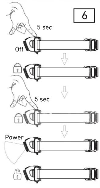 6 5 sec Off 5 sec Power