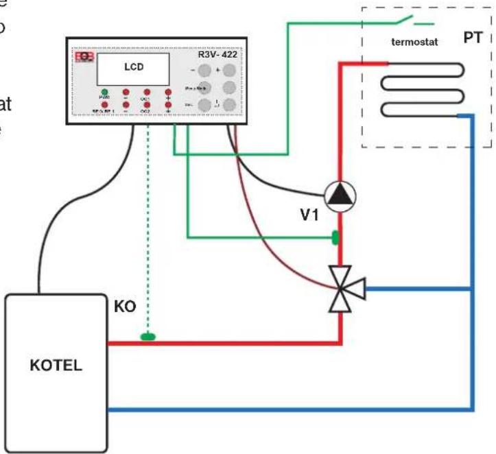 Elektrobock R3V-422 - REGULACE Č.02 - S PROSTOROVÝM TERMOSTATEM V MÍSTNOSTI - 2