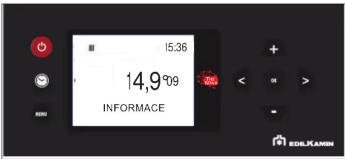 15:36 14,9°09 INFORMACE THE Mmp EDLKAMIN
