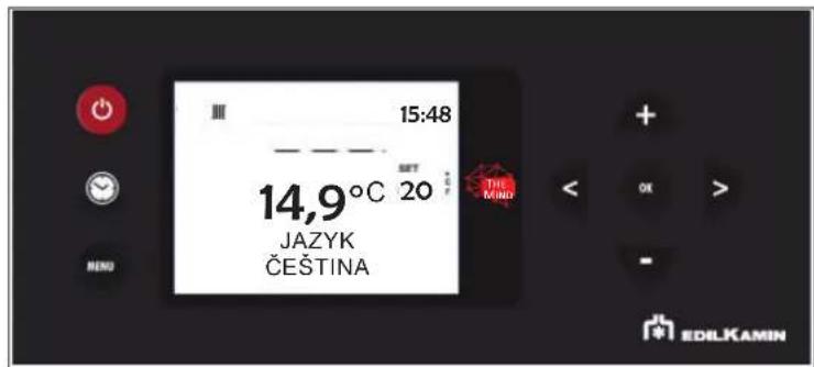15:48 SET 14,9°C 20 JAZYK ČEŠTINA THE KINO NENO + OK - EDILKAMIN