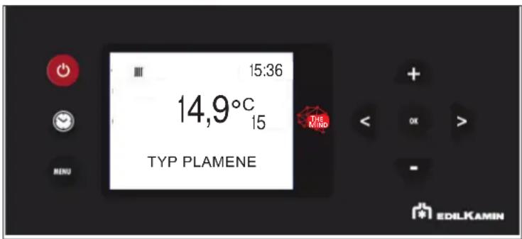15:36 14,9°C 15 THE MIND TYP PLAMENE MENU EDILKAMIN