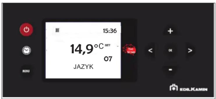 15:36 14,9°C SET 07 JAZYK THE MIND MENU EDILKAMIN