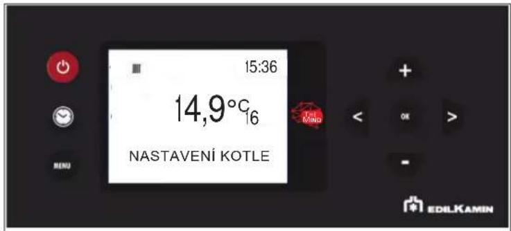 15:36 14,9°C 16 NASTAVENÍ KOTLE EDLKAMIN