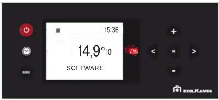 15:36 14,9°10 SOFTWARE THE MIND + - OK > - EDLKAMIN