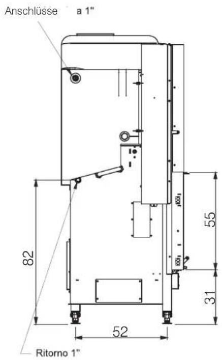 Anschlüsse a 1" 82 55 31 52 Ritorno 1"