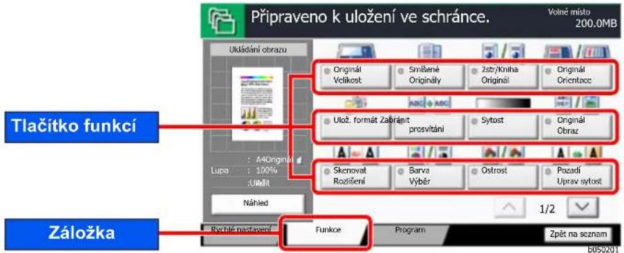 KYOCERA TASKalfa 3553ci - Vlastní schránka (Uložit soubor, Tisk, Odeslat) - 1
