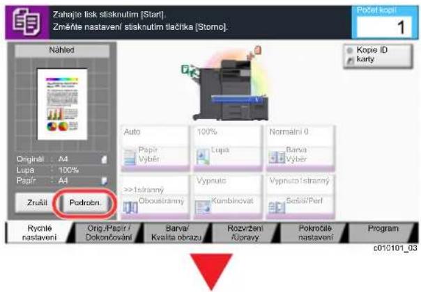 KYOCERA TASKalfa 3553ci - Stiskněte tlačítko [Podrobnosti]. - 1