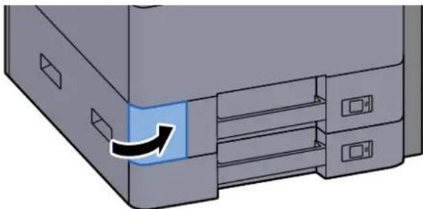KYOCERA TASKalfa 3553ci - Zavřete kryt odpadní nádobky na toner. - 1