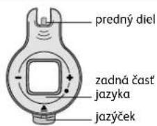 predný diel zadná časť jazyka jazýček