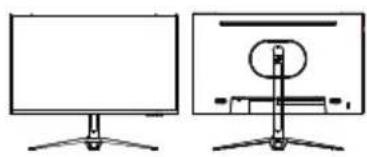 ACER ED250QX - Připevnění monitoru k základně - 5