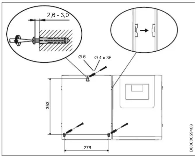 2,6 - 3,0 Ø 6 Ø 4 x 35 353 276 D0000069403