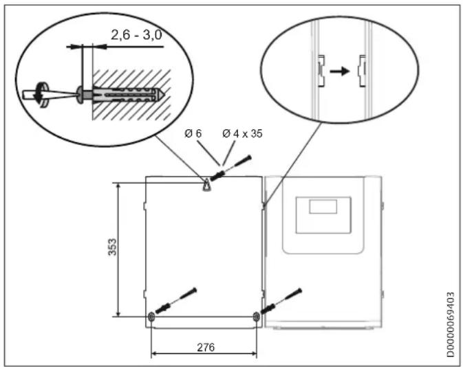 2,6 - 3,0 Ø 6 Ø 4 x 35 353 276 D000069403