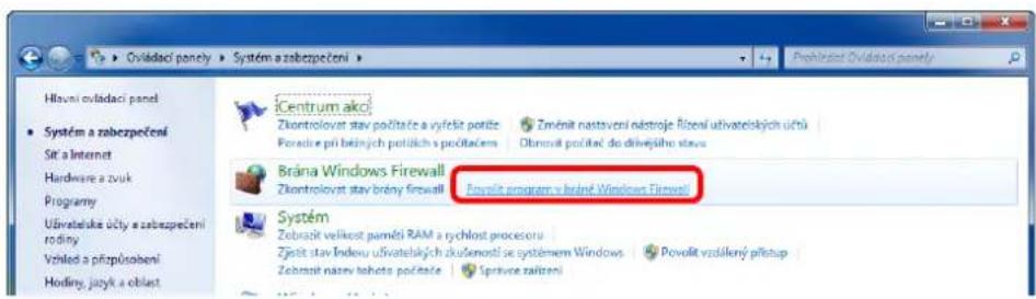 Ovladaci ponely Systém a zabezpečení Hlavní ovladaci panel System a zabezpečení Sit a Internet Hardware a zvuk Programy Uživateléke účty a zabezpečení rodiny Vziled a přízpůsobení Hodiny, jazyk a oblast Centrum akci Zkontrolovat stav počítace a výlešť portice Foradne při briných potříčích s počítacem Změnit nastavení nástroje řízení uživateléckých účtu Obrnovit počítac do drívejúho stava Brána Windows Firewall Zkontrolovat stav brány firewall Povolit program v bráné Windows Firewall Systém Zobravit velikost pamětí RAM a rychlost procesoru Zjostt stav Indoru uživateléckých zkuplenosti se systélem Windows Zobrnik naszy toheta počítace Sprívce zařízení Povolit vzdůkený přístup