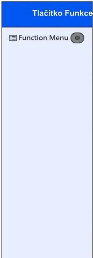 Tlačitko Funkce Function Menu