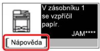 [ Nápověda ] V zásobníku 1 se vzpříčil papír. JAM****