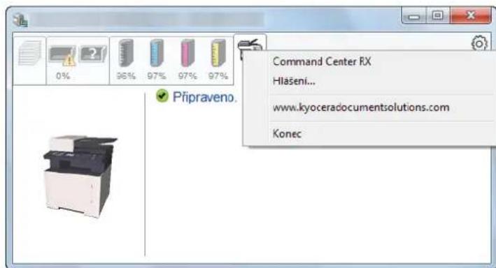 0% 96% 97% 97% 97% Command Center RX Hlašeni... www.kyoceradocumentsolutions.com Konec Připraveno.