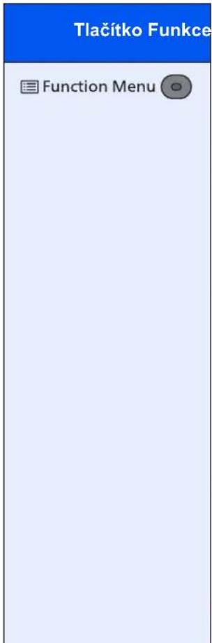 Tlačitko Funkce Function Menu