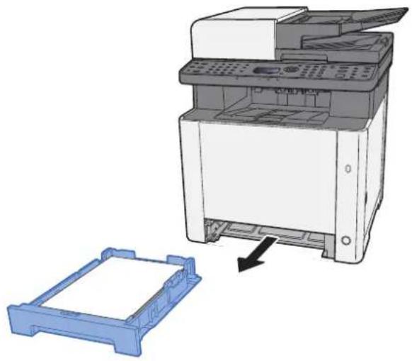 KYOCERA ECOSYS M5021cdn - Zatlačte univerzální zásobník. - 2