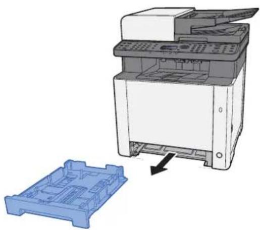 KYOCERA ECOSYS M5021cdn - Zcela zásobník 1 vytáhněte ze zařízení. - 1