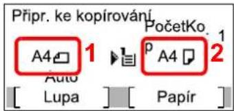 Připr. ke kopírování A4 1 Auto Lupa PocetKo. p A4 2 Papír