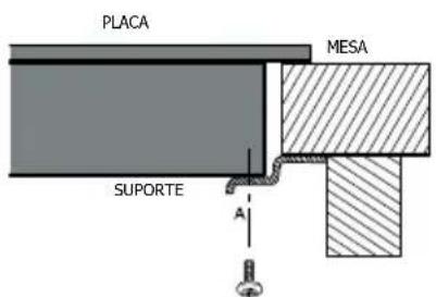 PLACA MESA SUPORTE A