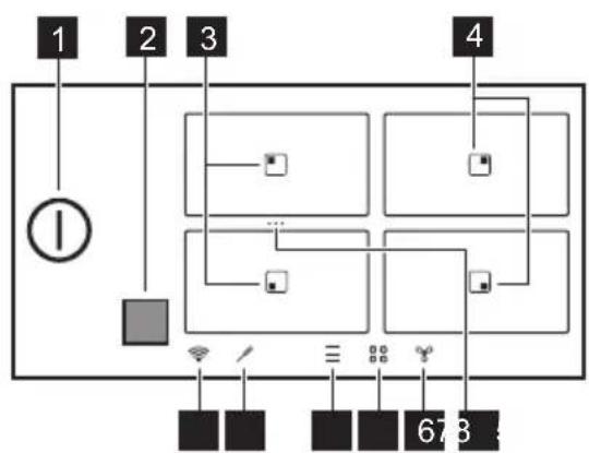 AEG NIH64B30AB - Układ panelu sterowania - 1