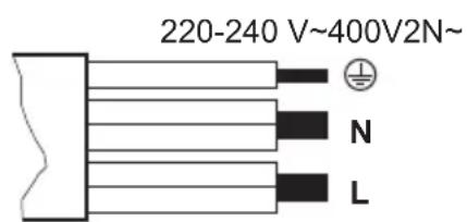 220-240 V~400V2N~ N L