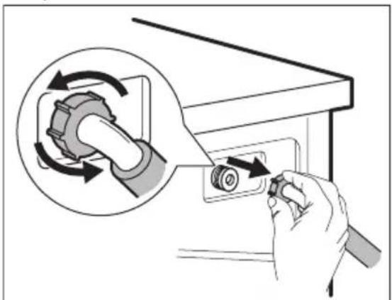 AEG LF5Z48BC - Čištění přívodní hadice a filtru ventilu - 2