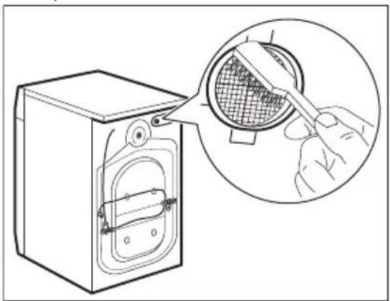 AEG LF5Z48BC - Čištění přívodní hadice a filtru ventilu - 3