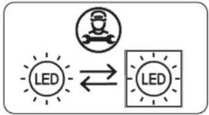 SHARP SJ-SD200E2XS-EU - A LED-izzók cseréje - 2