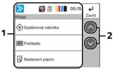 Utax P-C2651DW - Obrazovka nastavení displeje - 1