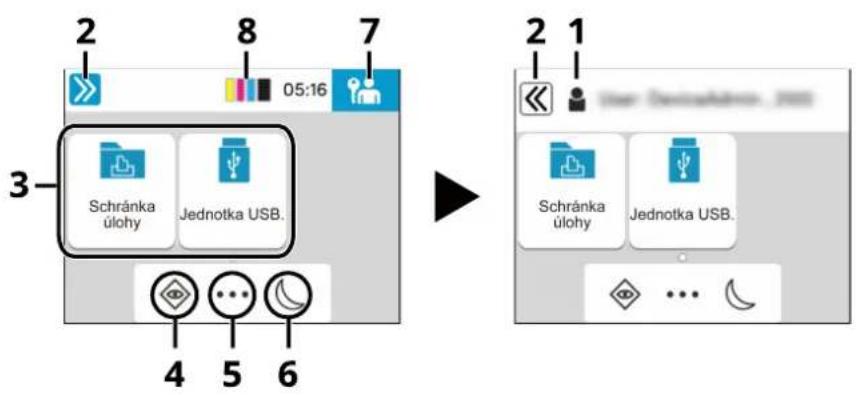 Utax P-C2651DW - → Úprava domovské obrazovky (strana 47) - 1