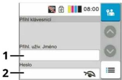 Utax P-C2651DW - Zadejte přihlašovací uživatelské jméno a heslo pro přihlášení. - 1