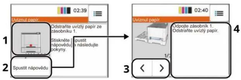 Utax P-C2651DW - Indikátory místa vzpříčení papíru - 1