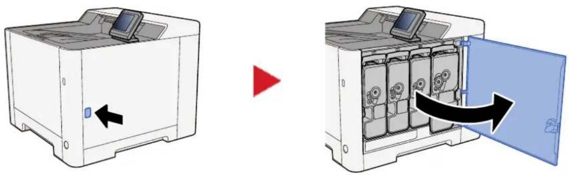 Utax P-C2651DW - Otevřete pravý kryt. - 1