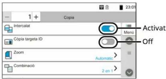Utax P-4027iw MFP - Obrazovka nastavení displeje - 3