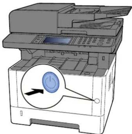 Utax P-4027iw MFP - Vypněte vypínač. - 1