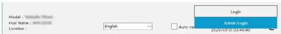 Model : Markets Filtered Host Name : 1962000 Location : English Auto-rs Login Admin Login 2020/07/21 03:40.45