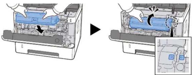 Utax P-4027iw MFP - Instalujte zásobník s tonerem. - 1