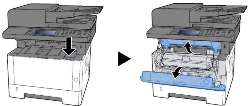 Utax P-4027iw MFP - Otevřete horní kryt. - 1