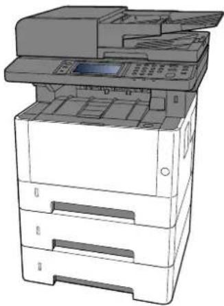 Utax P-4027iw MFP - Vkládání papíru - 1