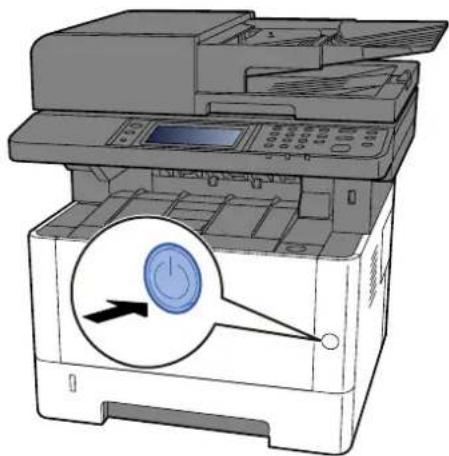 Utax P-4027iw MFP - Vypněte vypínač. - 1