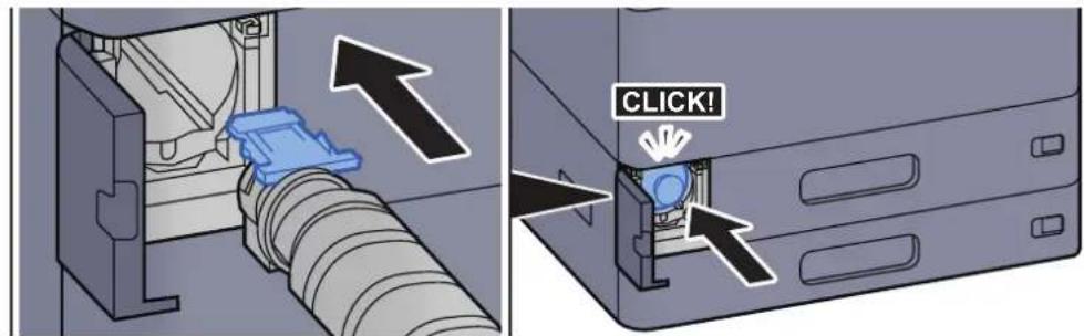 Utax 7058i - Vložte odpadní nádobku na toner dovnitř zařízení. - 1