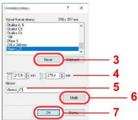 Utax 7058i - Zadejte rozměr papíru. - 2