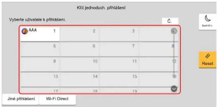 Utax 7058i - Jednoduché přihlášení - 1