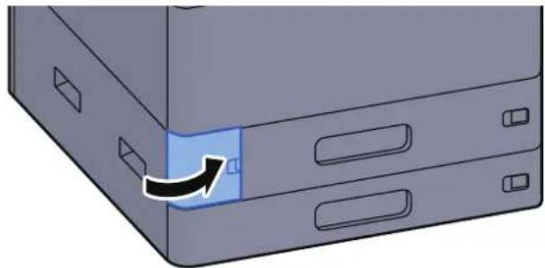 Utax 7058i - Zavřete kryt odpadní nádobky na toner. - 1